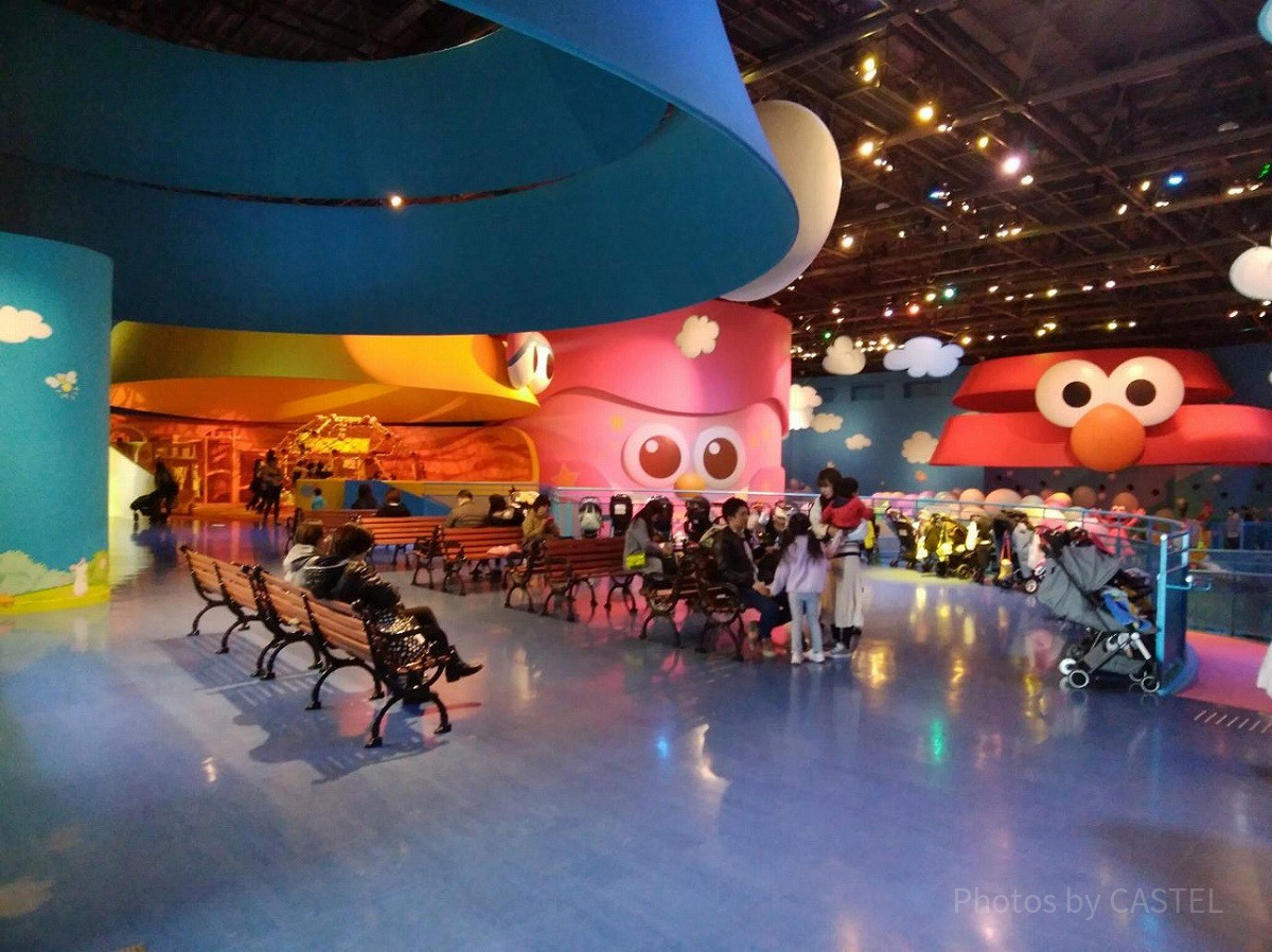 ユニバーサルワンダーランドの休憩所&ベビーカー置き場