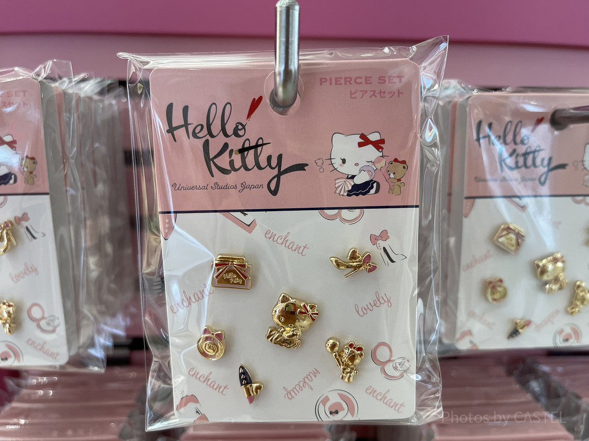 USJハローキティ/ピアスセット| キャステル | CASTEL ディズニー情報