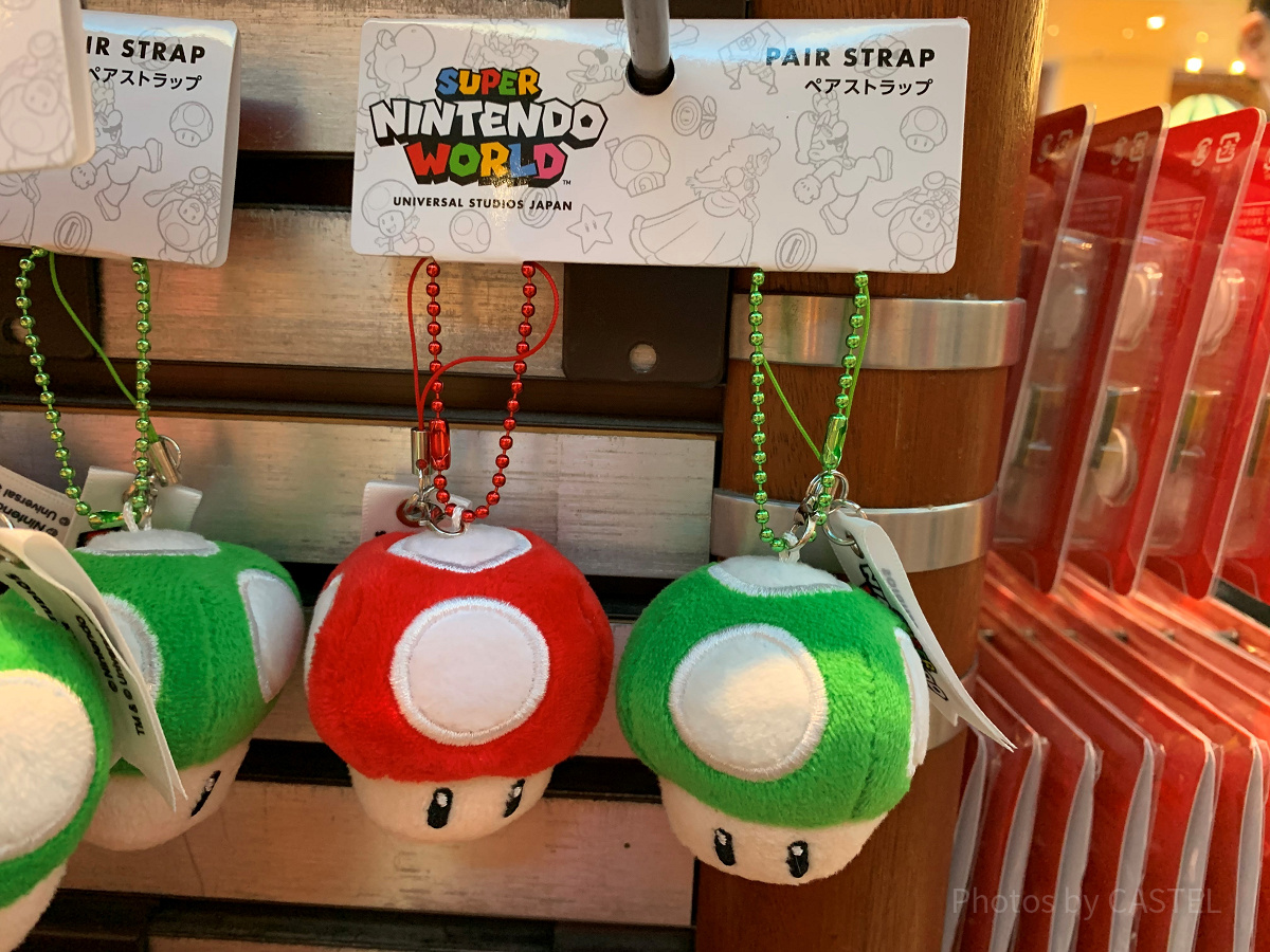USJ/キノコのペアストラップ| キャステル | CASTEL ディズニー情報
