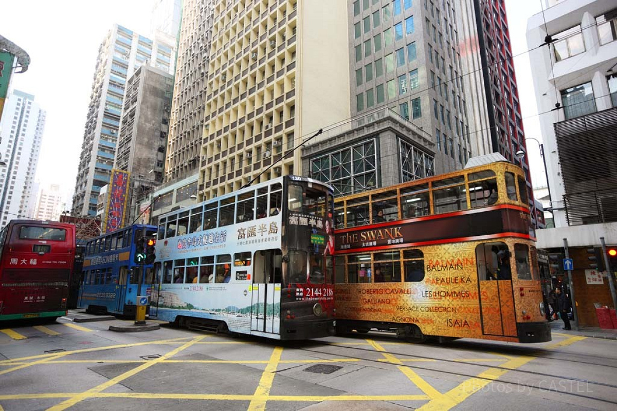 香港市街の様子