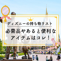 ディズニーへの持ち物リスト一覧!最低限の必需品・季節別・タイプ別・天気別まとめ