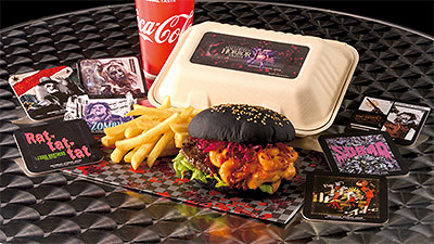 Warning！ マカロニチーズバーガー ホラー・ナイト15周年コースターセット