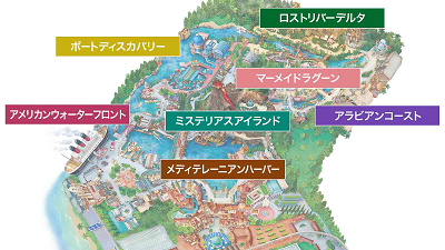 2019年のディズニーシーの地図