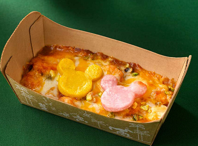 ニョッキグラタン（チョリソー、キノコ、ピスタチオ）