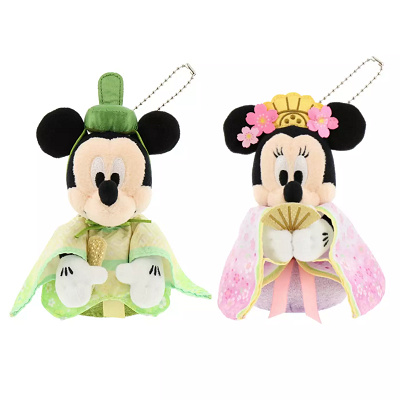 ぬいぐるみバッジ　ミッキー・ミニー