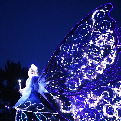 ディズニーのメインキャラが集まる夢のパレード