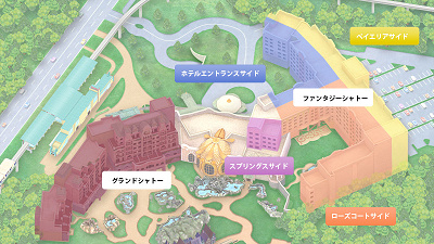 東京ディズニーシー・ファンタジースプリングスホテルのエリア分け