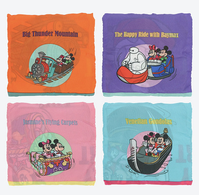 ガチャガチャでゲットできるアトラクションモチーフエコバッグ