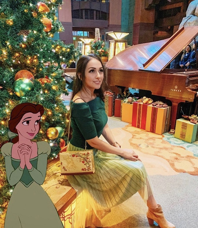 ベルコーデ（グリーンドレス）