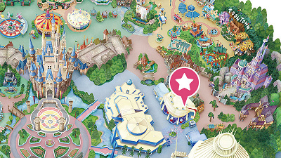 ベイマックスのハッピーライドの周辺地図