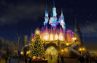 ディズニー クリスマスビレッジ コストコ シンデレラ城 ディズニー