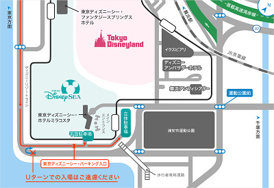 ディズニーシー駐車場の地図