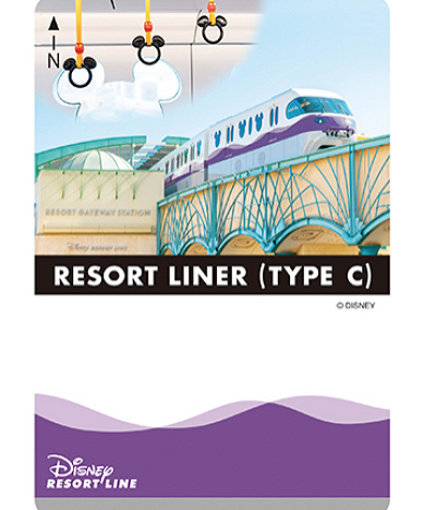 ディズニー リゾートライン リゾラ フリー切符 フリーきっぷが収納
