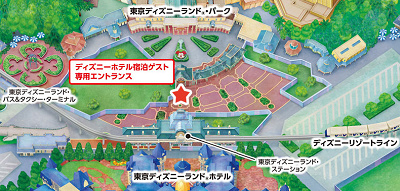 【2019年5月8日（火）から】ディズニーホテル宿泊ゲスト専用エントランス