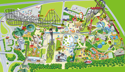 富士急ハイランド園内地図