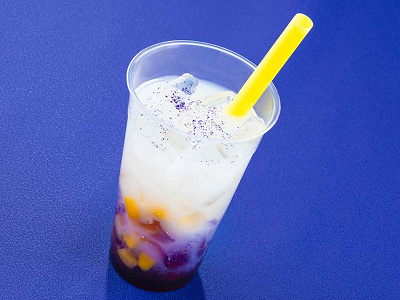 ギャラクティック・ブリーズ（バタフライピーシロップ＆乳酸菌飲料、マンゴー）