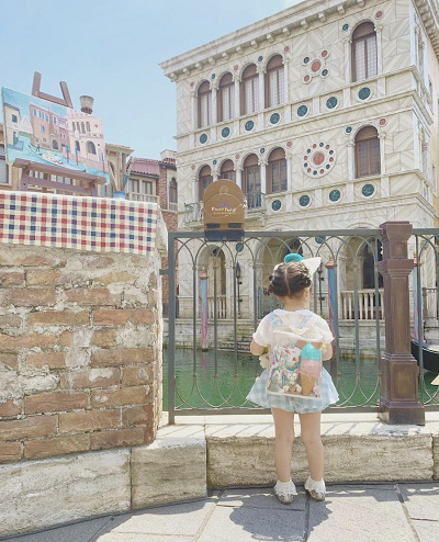 ジェラトーニカチューシャ キッズワンピースコーデ