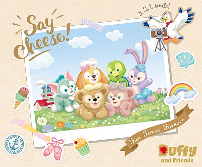 全員集合グッズ「ダッフィー&フレンズのSay cheese!」