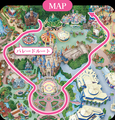 ハーモニーインカラーのパレードルート