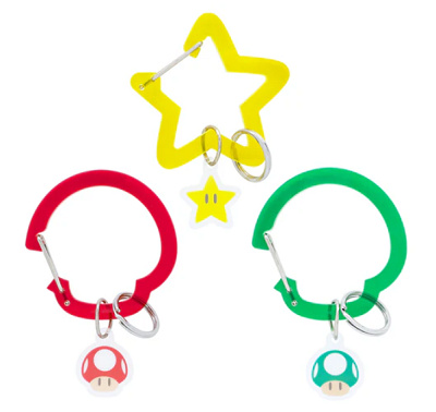 キーチェーンセット（スーパーキノコ/スーパースター/1UPキノコ）