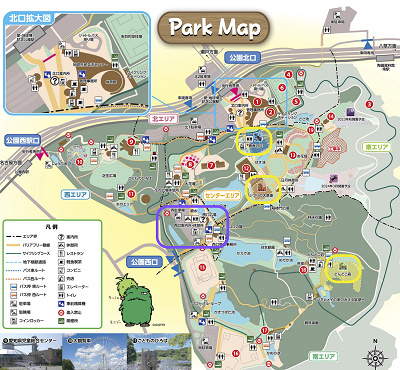 西口案内所のロッカー・クロークの場所