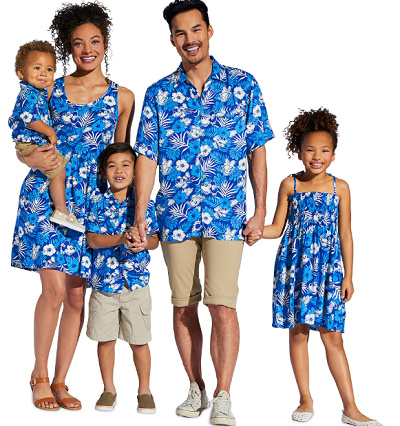 バケーションにぴったりのお揃いコーデも可能