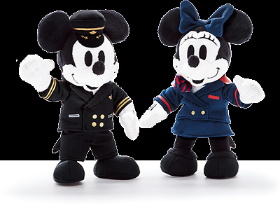 ミッキー＆ミニーパイロットとCAぬいぐるみ| キャステル | CASTEL