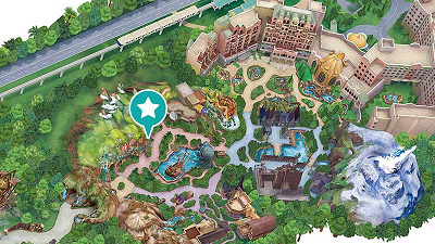 ピーターパンのネバーランドアドベンチャーの場所