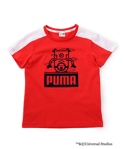 PUMA ミニオンズTシャツ キッズ（レッド）