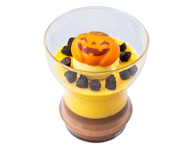 パンプキンムース＆チョコプリン