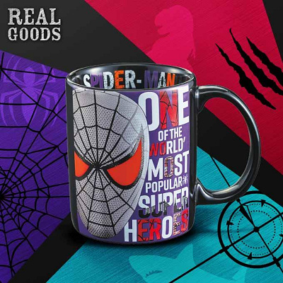 リアルグッズ（REAL GOODS）シリーズ／スパイダーマンのマグカップ