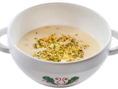 シーフードのクリームスープ