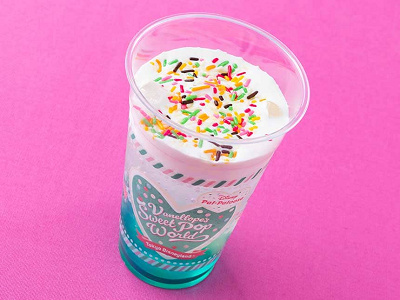 スパークリングドリンク（ピーチ＆グリーンアップルシロップ）