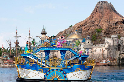 ディズニーシーの七夕グリーティング　