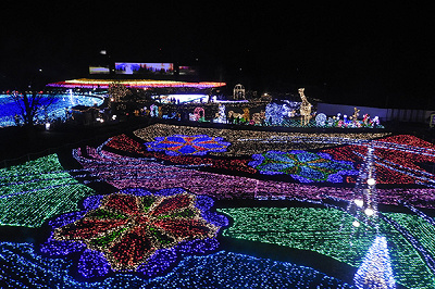 イルミネーションを上空から見られる観覧車が人気