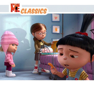 ミニオンのモデルになった3姉妹・左からイディス、マーゴ、アグネス