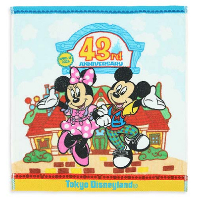 ウォッシュタオル(ディズニーランド43周年グッズ)