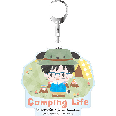 ユーリ!!! on Ice×サンリオ　 デカキーホルダー　勝生勇利　キャンプver.