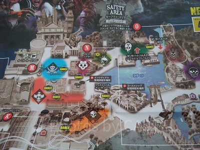 2018年ストリートゾンビ出現エリアMAP