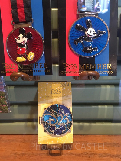 ディズニースプリングスで見つけたD23のピン
