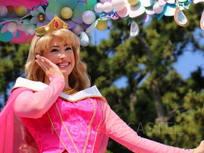 ディズニービビデバビデブティック　オーロラ姫　パニエ　グローブつき ディズニービビデバビデブティック オーロラ姫 パニエ グローブつきの