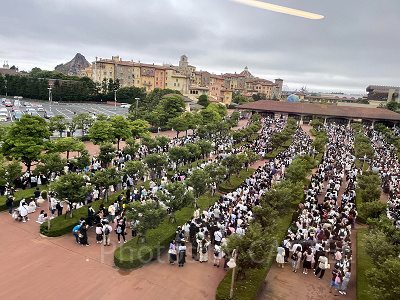 ディズニーシーのエントランスの様子（2022年9月8日）