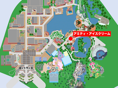 アミティ・アイスクリームの場所