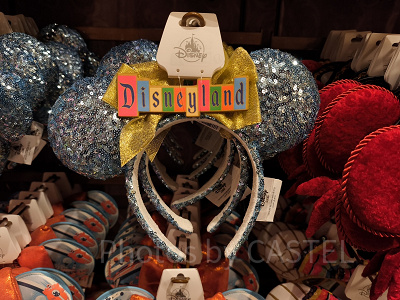 アナハイムディズニーカチューシャ：ディズニーランドのロゴ