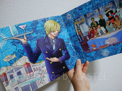 サンジの海賊レストランではキャラクターと集合写真が撮れる/写真は別途購入の記念写真（2014年）