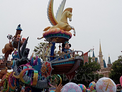 パレード終了直後はアトラクションも混雑