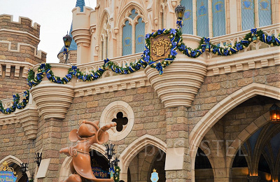 シンデレラ城の裏