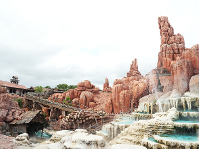 ビッグサンダーマウンテンのコースはカーブが多い！