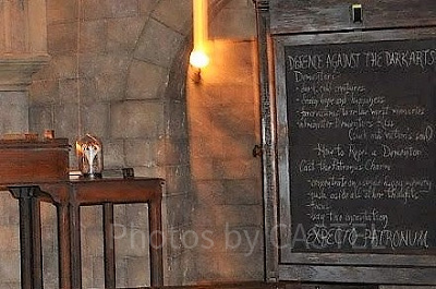 ホグワーツ城内部の黒板