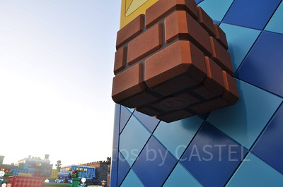 ユニバのパワーアップバンド：ブロックはエリア内のいたるとろに散らばっている！